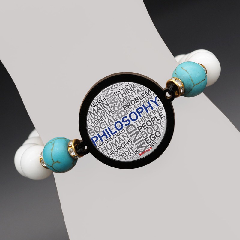 دستبند زنانه ناکسیگو طرح فلسفه کد BR4001