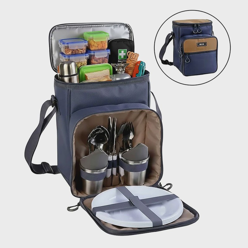 خرید کیف کمپینگ گرین لاین Camp Mate به همراه ست کامل پیک نیک 4 نفره