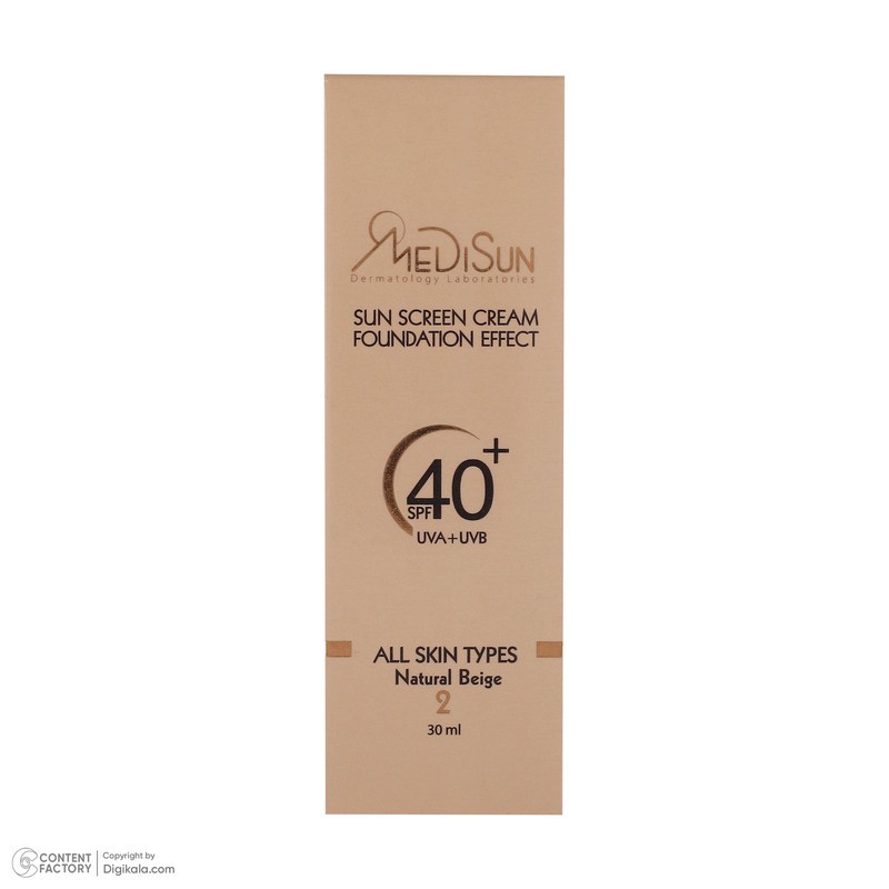 کرم ضد آفتاب رنگی مدیسان SPF 40 مدل 05 مناسب انواع پوست حجم 30 میلی لیتر