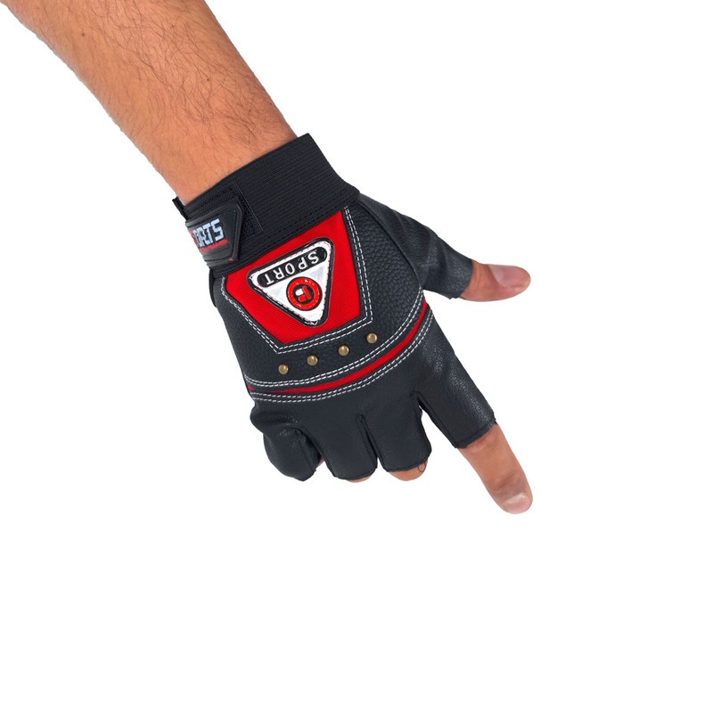 دستکش دوچرخه سواری نیمه انگشتی مدل Triangle کد 2067 سایز فری سایز استایل استور