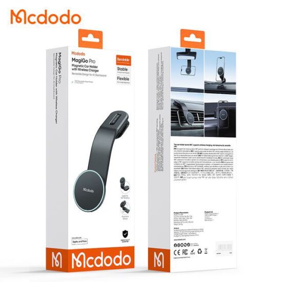 هولدر وایرلس شارژ مگنتی خم شونده موبایل مک دودو مدل MCDODO CH-6290 برای کلیه داشبوردهای خودرو