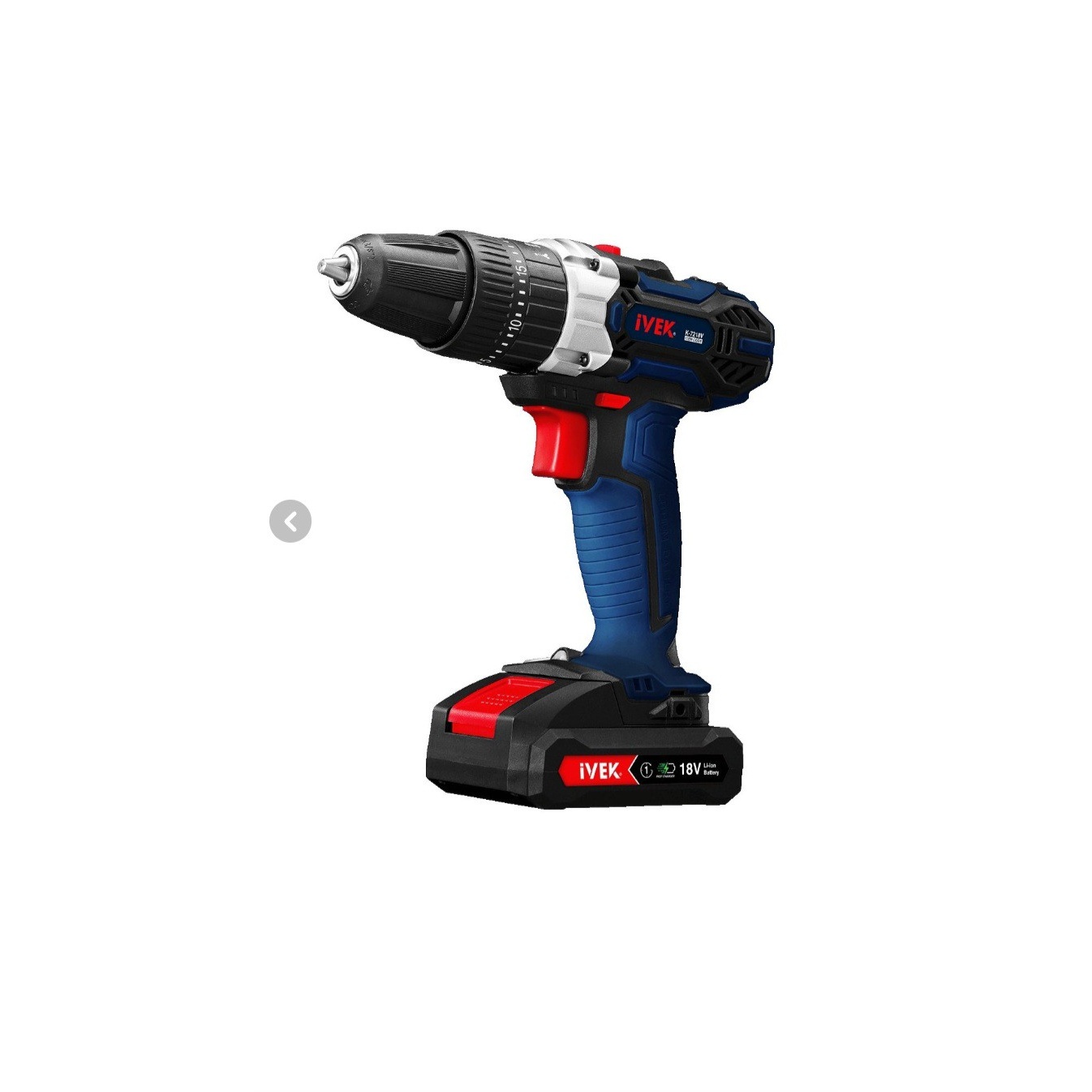 دریل پیچ گوشتی شارژی ایوک مدل K7218V 18 ولت چکشی