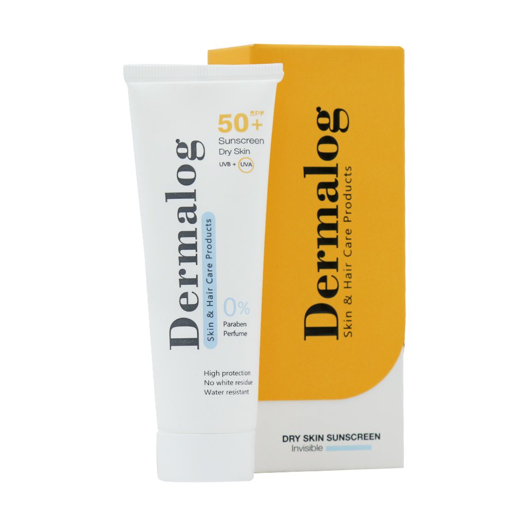 ضدآفتاب بی رنگ Spf50 مخصوص پوست خشک برند درمالوگ