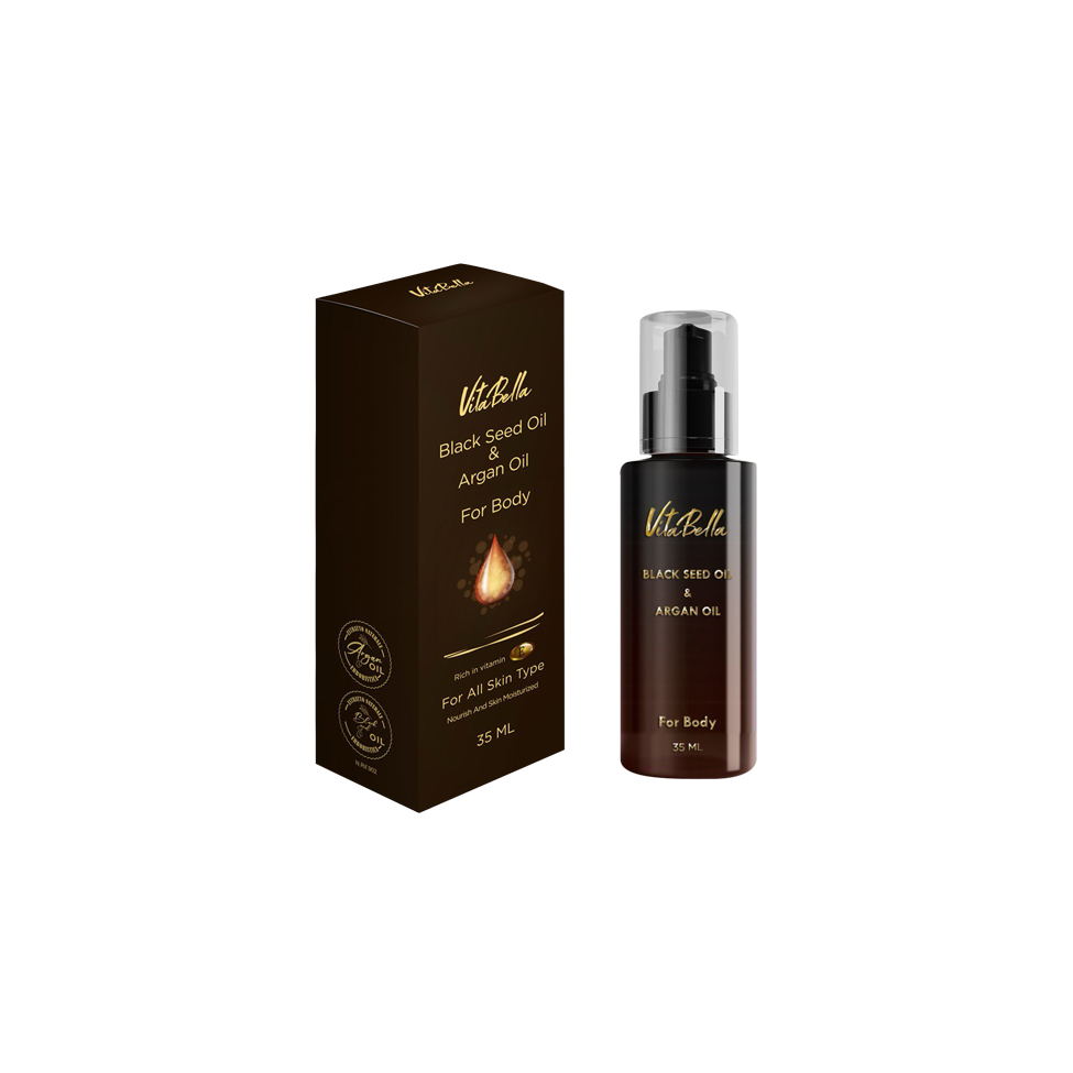 روغن بدن سیاهدانه و آرگان 35 میل ویتابلا