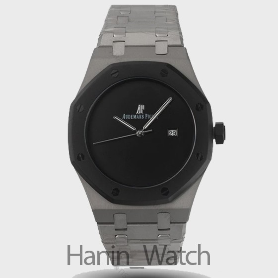 ساعت مچی مردانه ای پی مات دورنگ مشکی سیلور Audemars Piguet Royal Oak