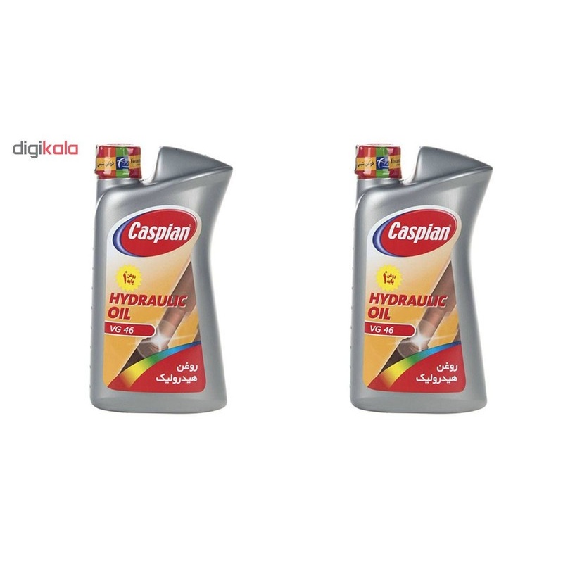 روغن هیدرولیک خودرو کاسپین مدل VG 46 حجم 950 میلی لیتر بسته دو عددی