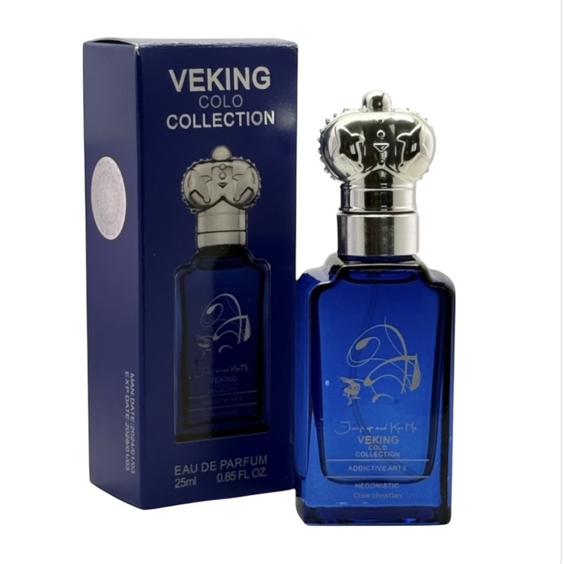 عطر جیبی مردانه ویکینگ مدل کلایو کریستین با رایحه گرم حجم 25 میلی لیتر