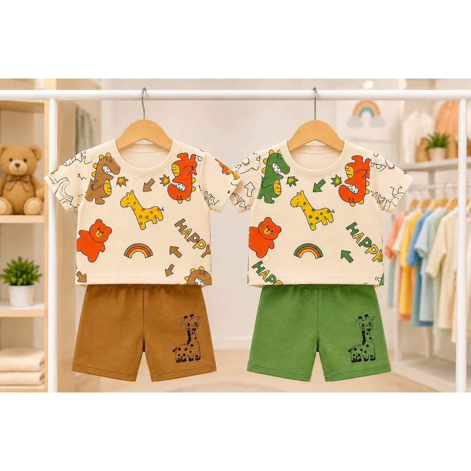 بلوز شورت پسرانه مناسب 2تا8 سال