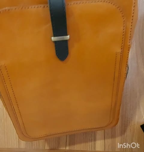 کوله پشتی چرم طبیعی و دست دوز 