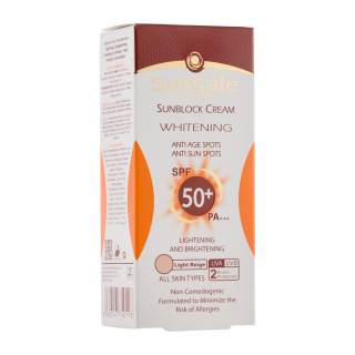 کرم ضد آفتاب روشن کننده کرم پودری SPF50