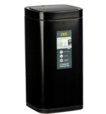 سطل 21 لیتر الکترونیکی اسمارت طرح ECOSMART رنگ مشکی کد 9252RP-MBS