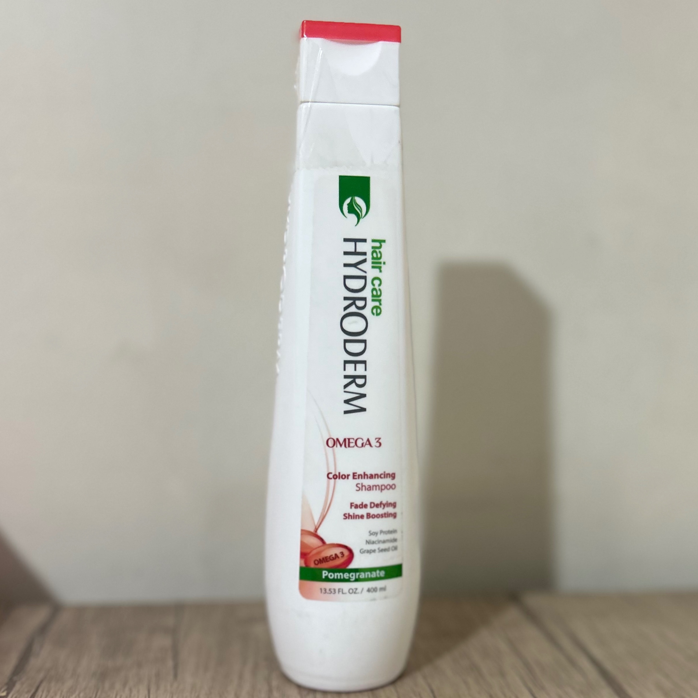 شامپو تثبیت کننده رنگ مو هیدرودرم مدل Pomegranate حجم 400 میلی لیتر