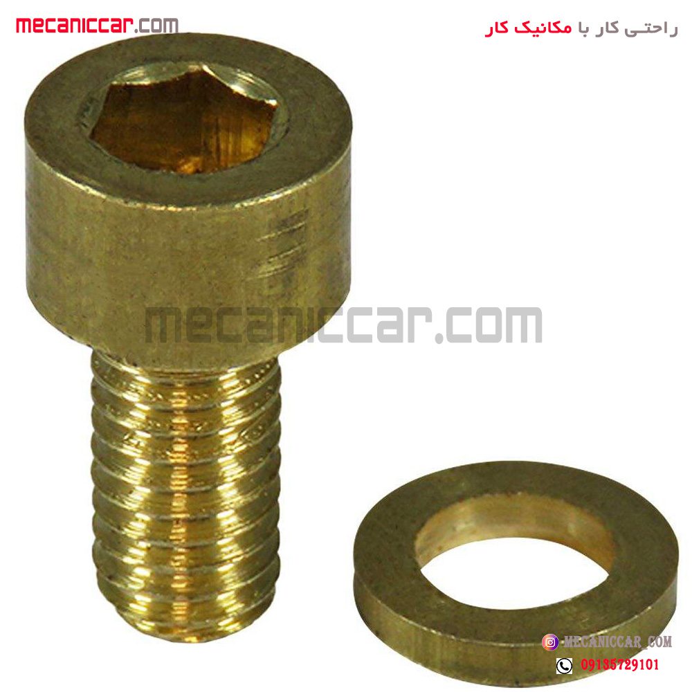 پیچ هواگیری برنجی سیلندر پژو 405 و پارس و سمند ارادپارت