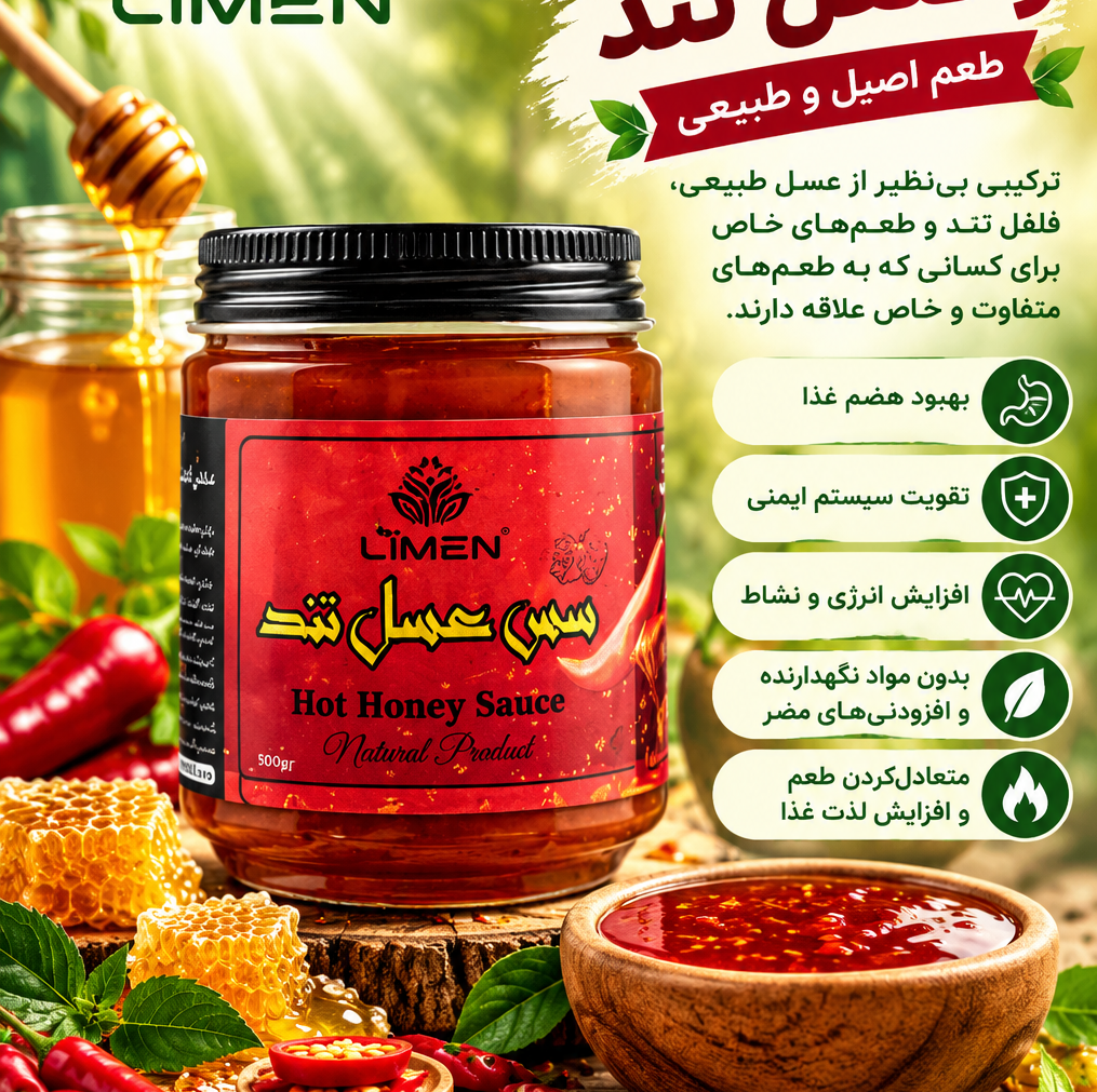 سس عسل و فلفل تند