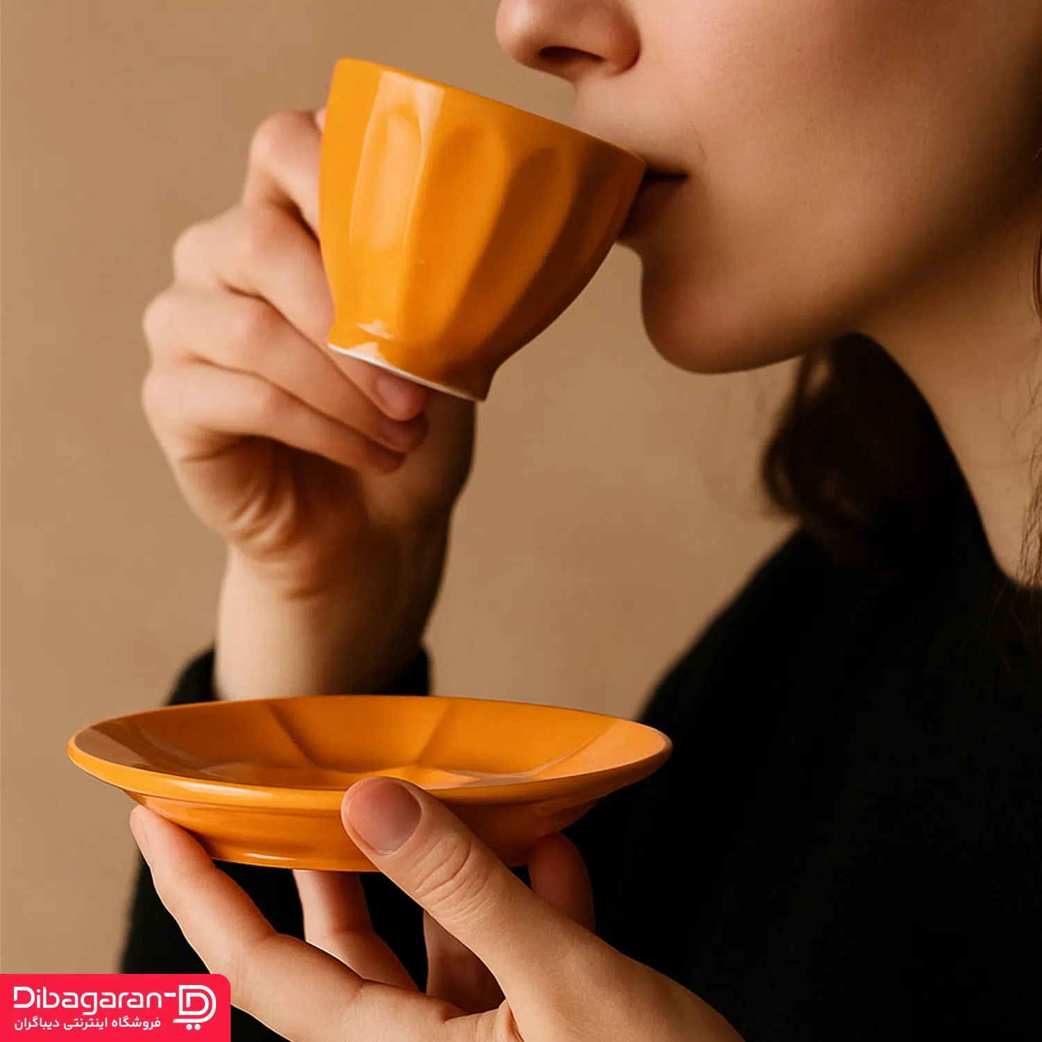 سرویس چای خوری کرامیکا 4 نفره مدل 9155