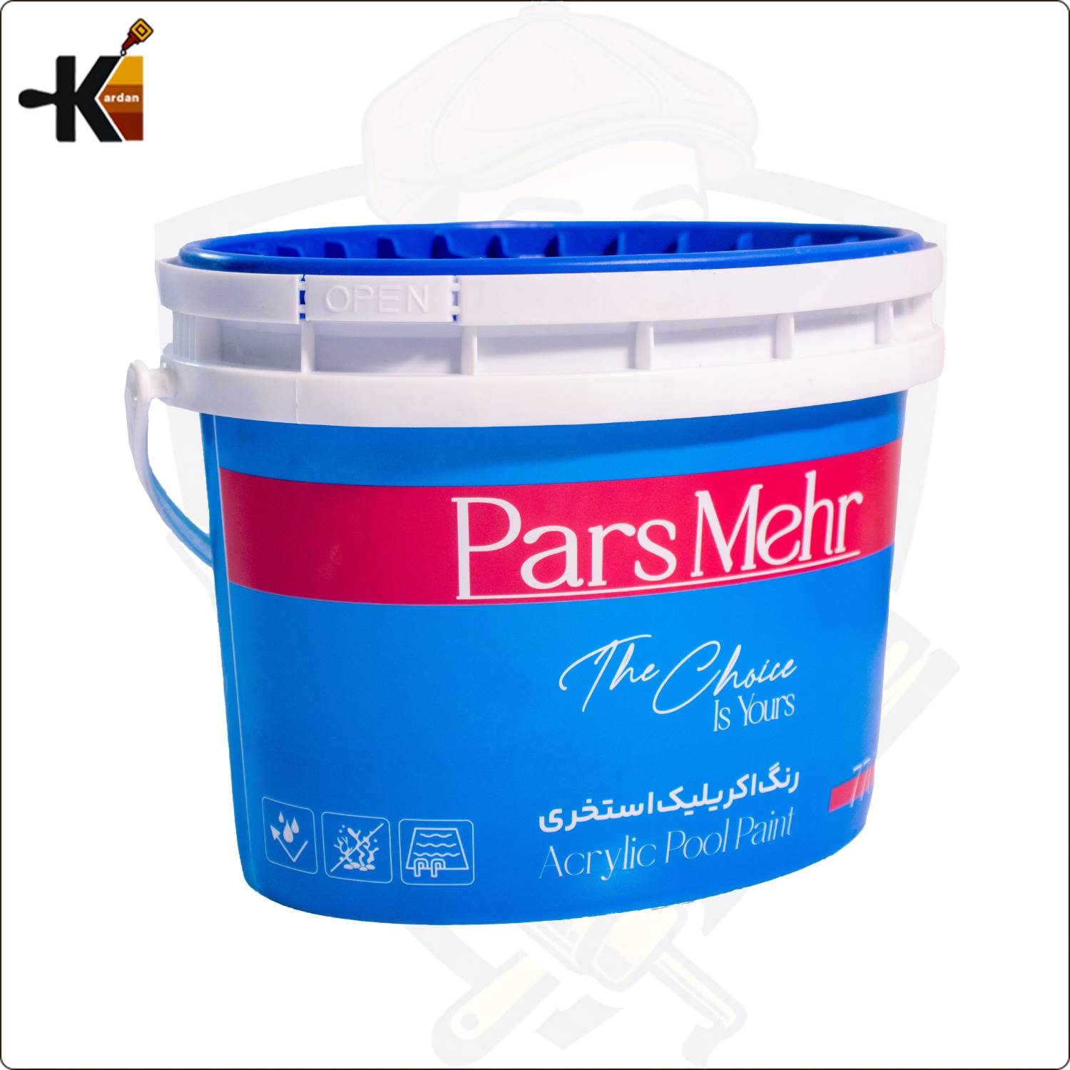‏رنگ اکریلیک استخری آبی 773 پارس مهر دبه