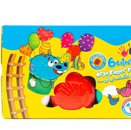 رنگ انگشتی 6 رنگ آریا