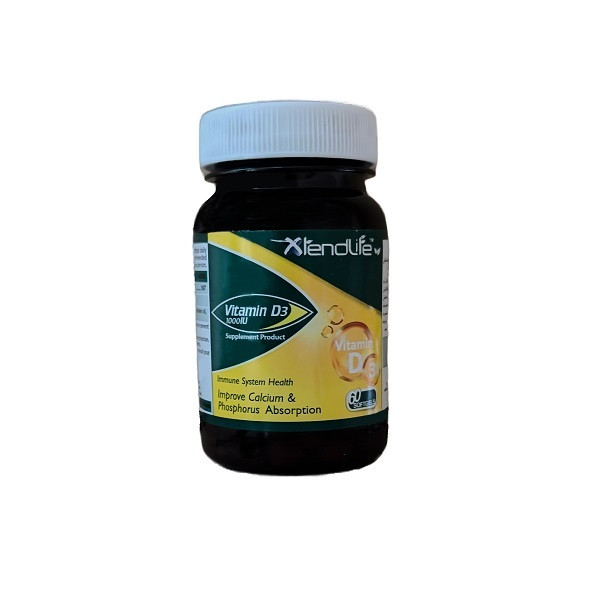 کپسول ژلاتینی ویتامین D3 1000 اکستند لایف بسته 60 عددی
