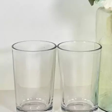 لیوان شهد ساده ی فله شیشه ای 