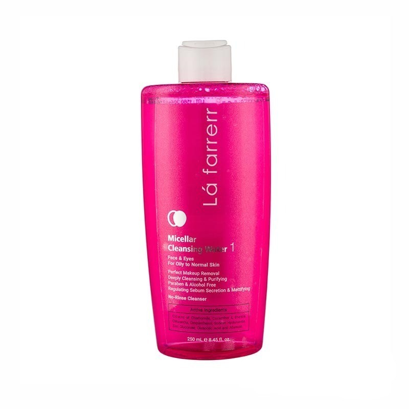 میسلار واتر لافارر مدل 1 مناسب پوستهای چرب تا معمولی حجم 250ml