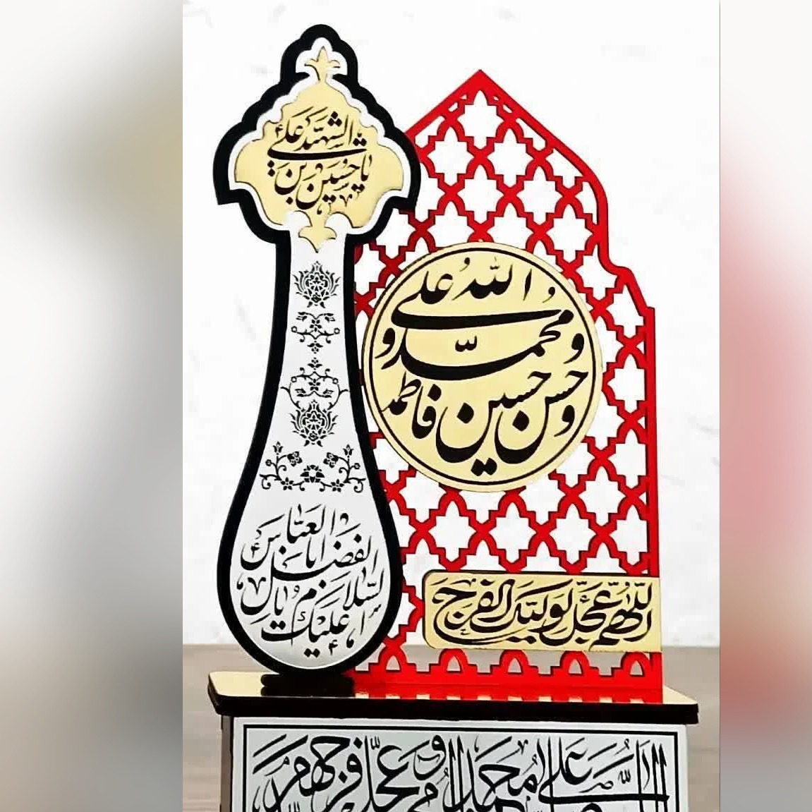 تندیس رومیزی ضریح و علم مولتی 