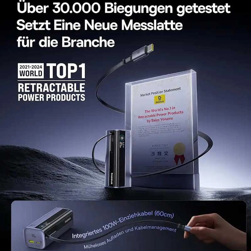 پاوربانک 145 وات بیسوس مدل EnerGeek GR11 ظرفیت 10000 میلیآمپرساعت