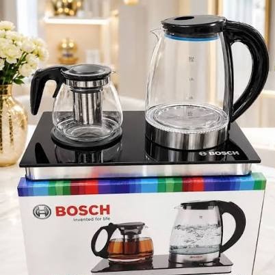 چای ساز بوش bosch مدل 9030 کنارهمی کتری شیشه ای