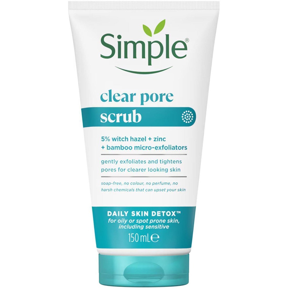 اسکراب پاک کننده منافذ صورت Simple مدل Clear Pore