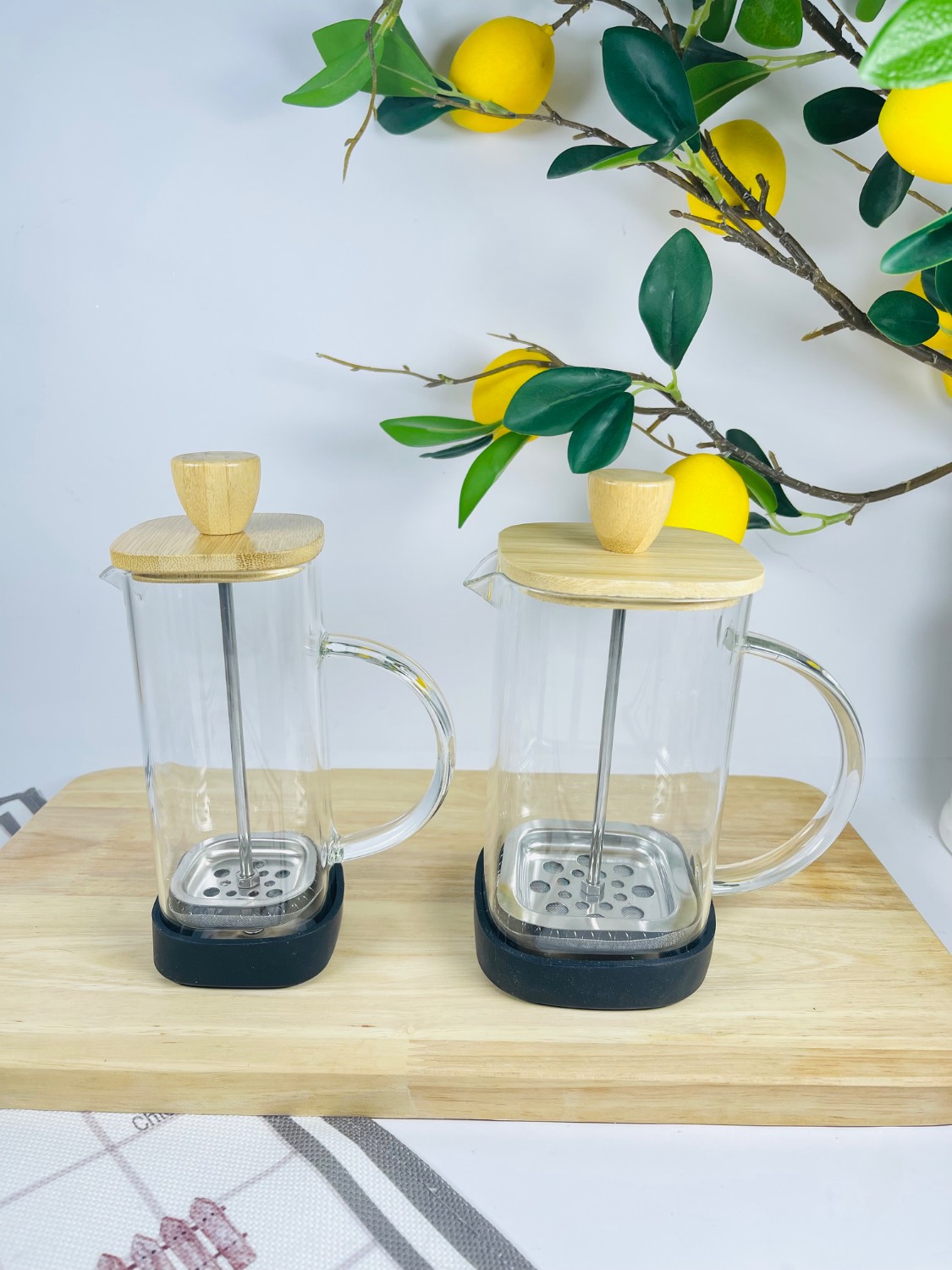 فرنچ پرس مربع درچوبی وارداتی 600 و 350 میل