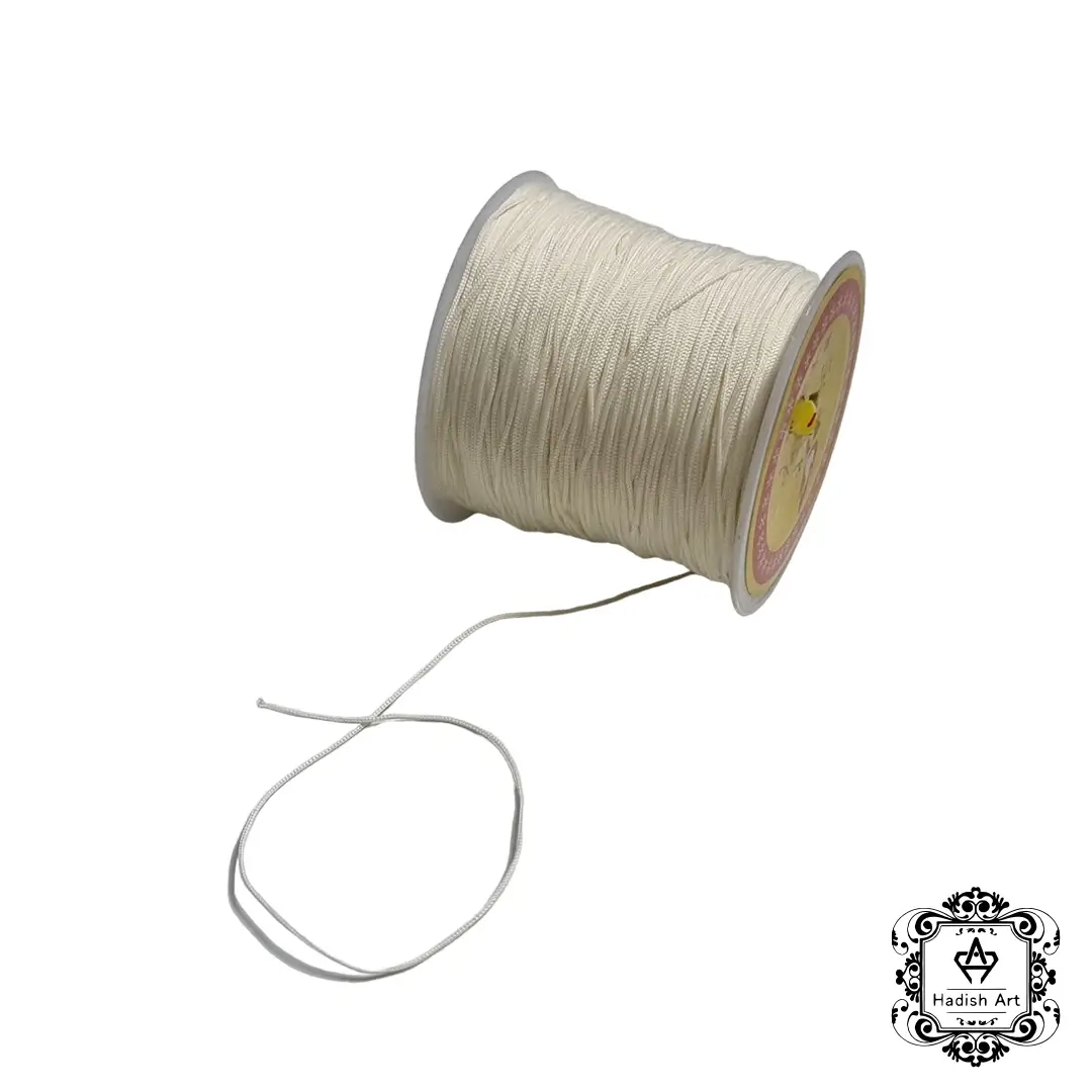نخ دستبند کرم 1mm