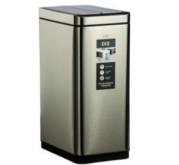 سطل 30 لیتری الکترونیکی اسمارت طرح Phantom رنگ استیل کد 9287MT (پس کرایه)