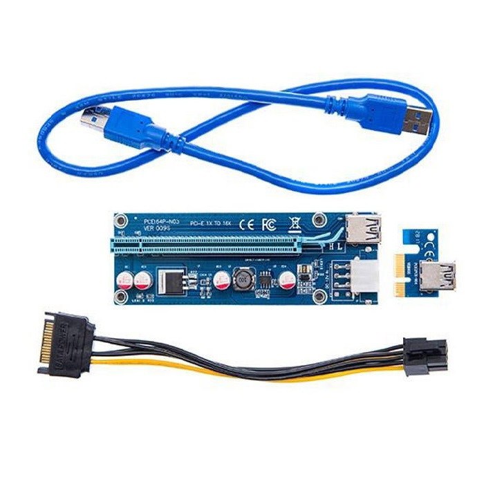 رایزر کارت گرافیک تبدیل PCI EXPRESS 1X به 16Xمدل 009S