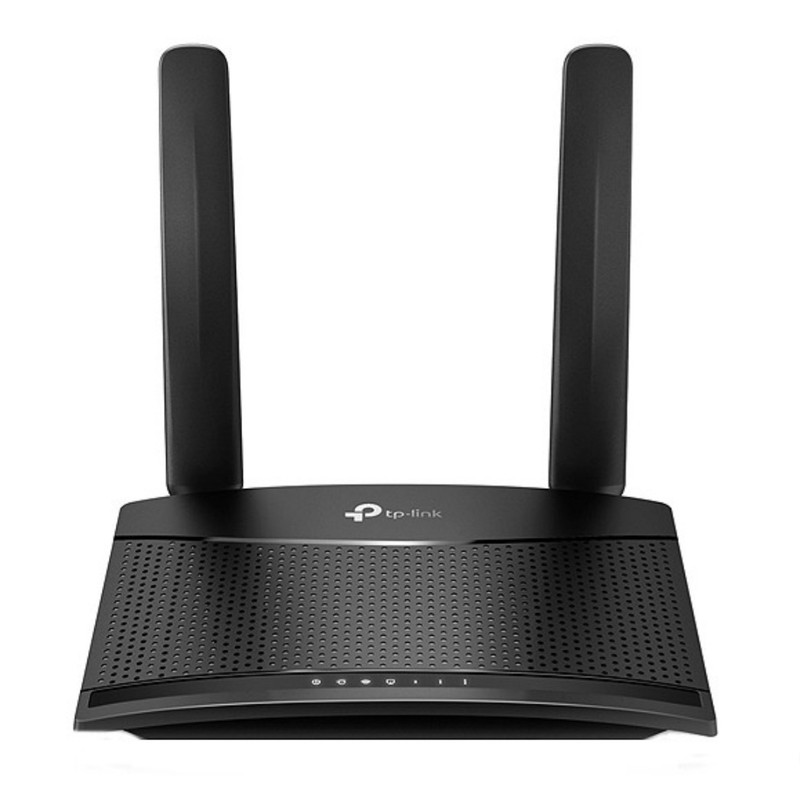 مودم روتر 4G خانگی تی پیلینک مدل TL-MR100 با پشتیبانی شبکه 4G و رابط RJ-45 LAN، منبع تغذیه برق