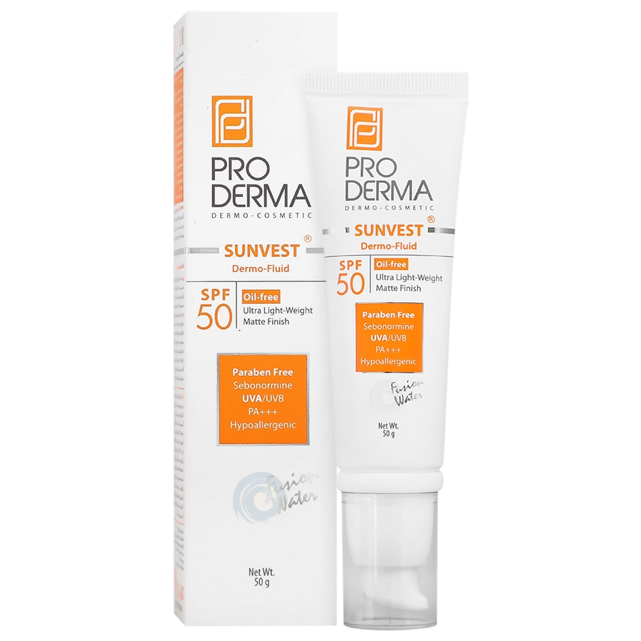 پرودرما فلویید ضد آفتاب فاقد چربی SPF50 سان وست