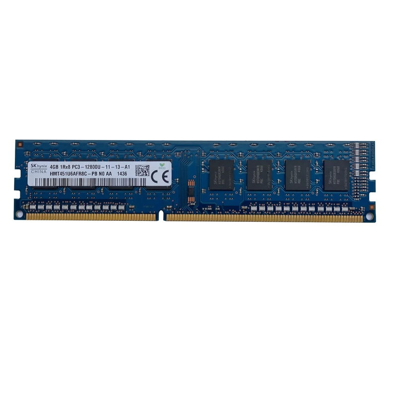 رم کامپیوتر DDR3 تک کاناله 1600 مگاهرتز CL11 اس کی هاینیکس مدل PC3-12800U ظرفیت 4 گیگابایت