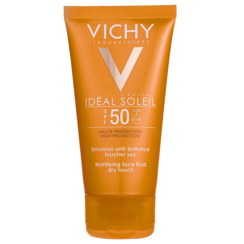 فلوئید ضد آفتاب ویشی سری Ideal Soleil مدل Dry Touch حجم 50 میلی لیتر