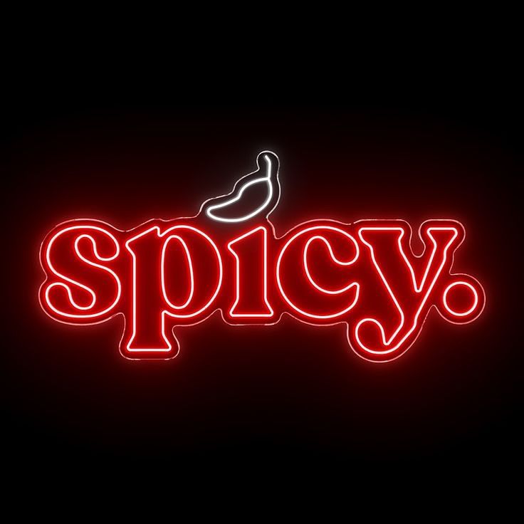 تابلو نئون طرح spicy