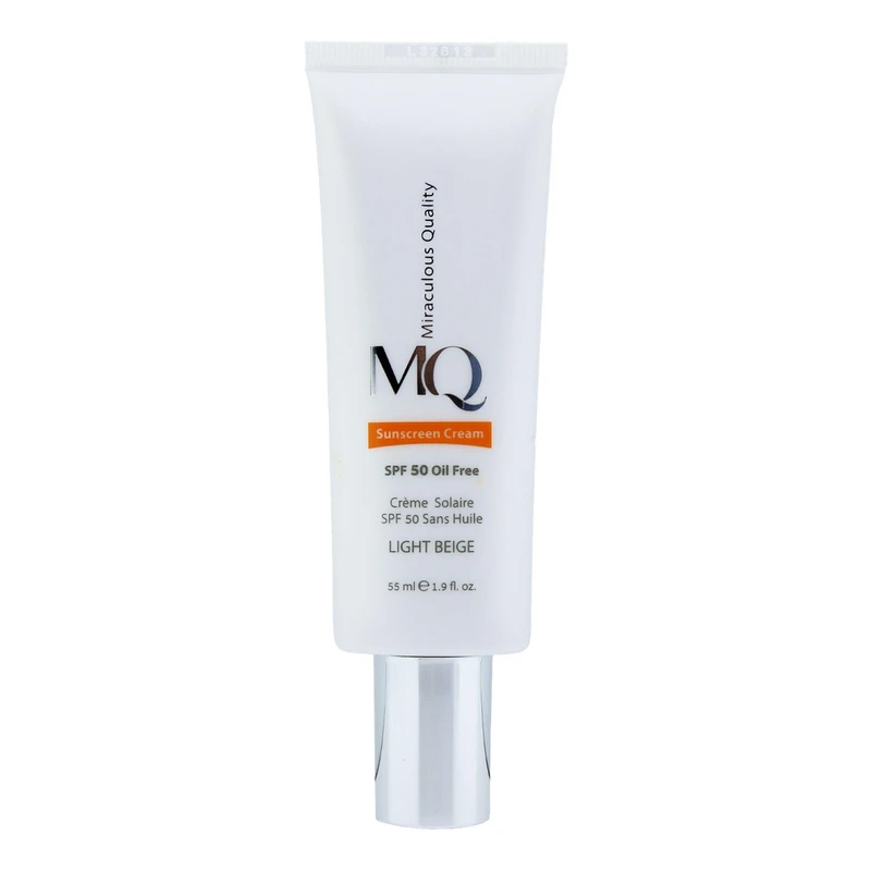کرم ضد افتاب فاقد چربی بژ روشن mq spf50