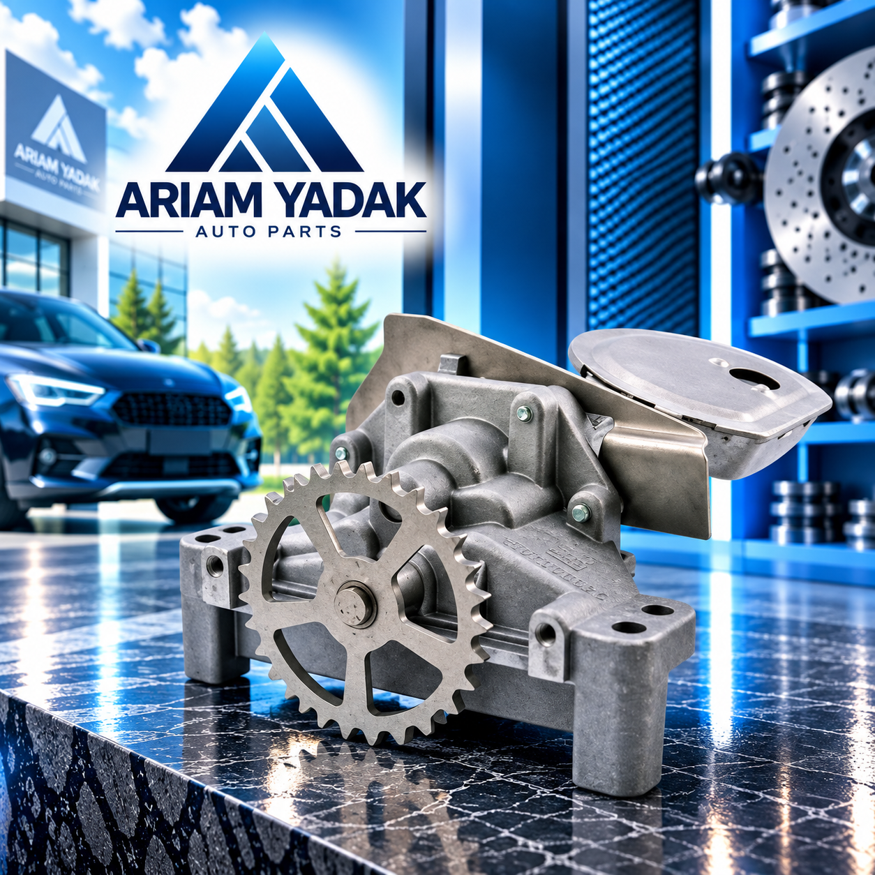اویل پمپ ایساکو پژو 405 و موتور XU7-XU7P کد 0360101005 