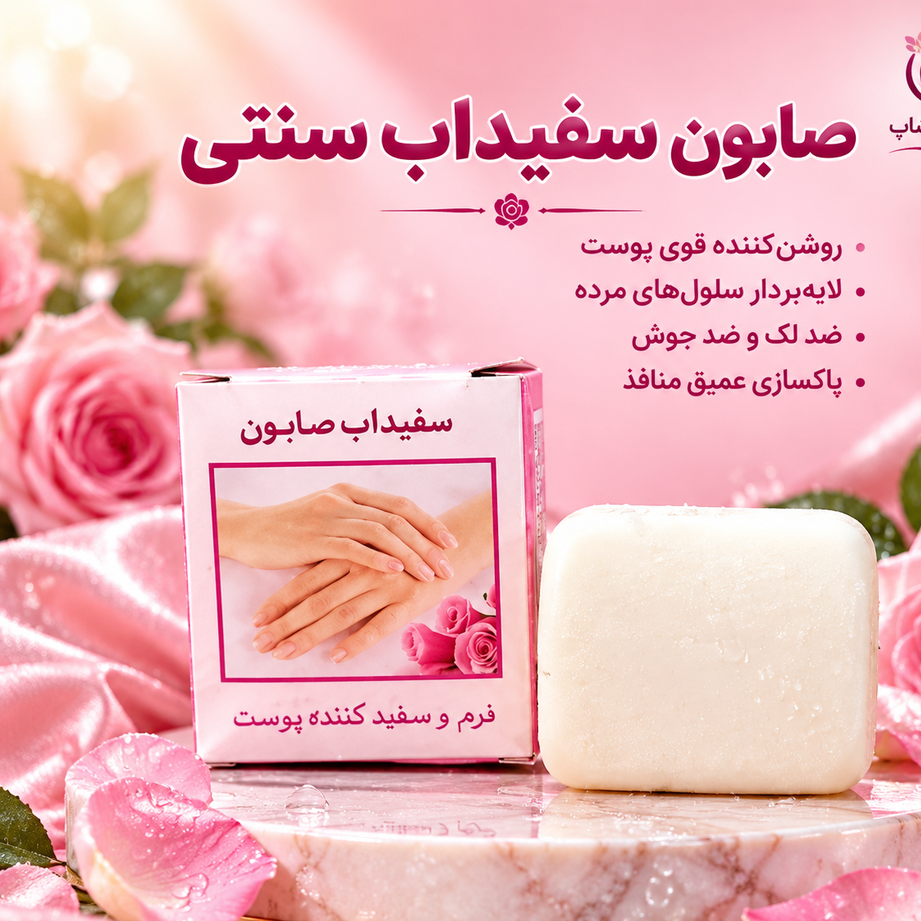 سفید آب صابون