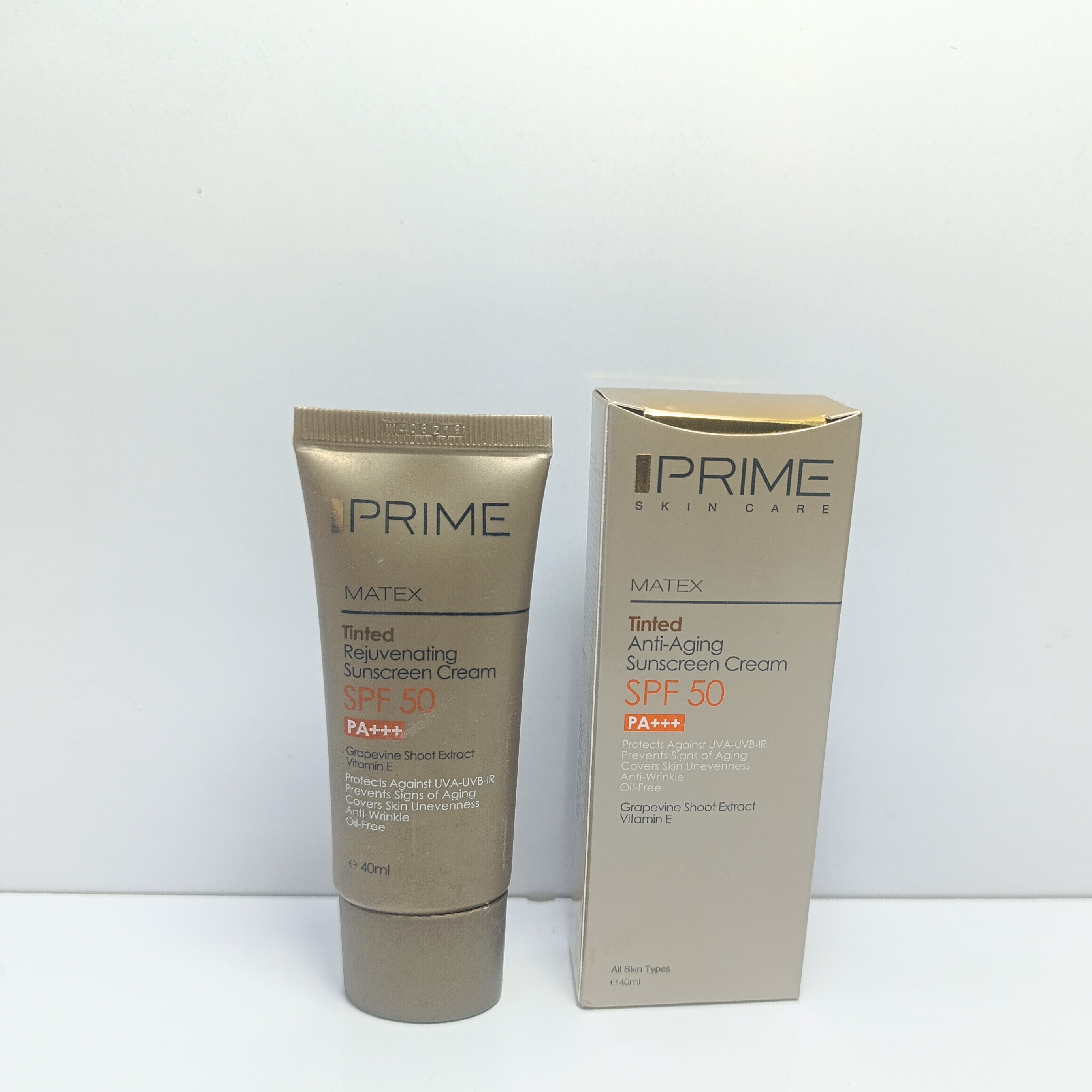 ضد آفتاب رنگی جوان کننده پرایم با SPF50 حجم 40 میلی لیتر