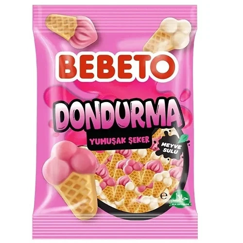 پاستیل ببتو طرح بستنی قیفی 80 گرم بسته 12 عددی Bebeto
