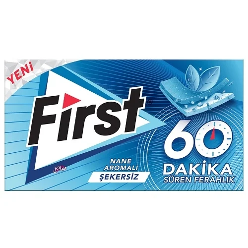 آدامس فرست با طعم نعنا آبی 27گرم 60 دقیقه 12بسته First