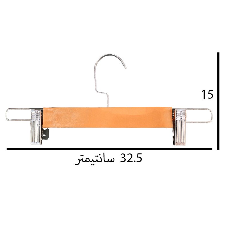 چوب لباسی مدل دو گیره ای کد 44 بسته 10 عددی(ارسال پس کرایه و به عهده مشتری)