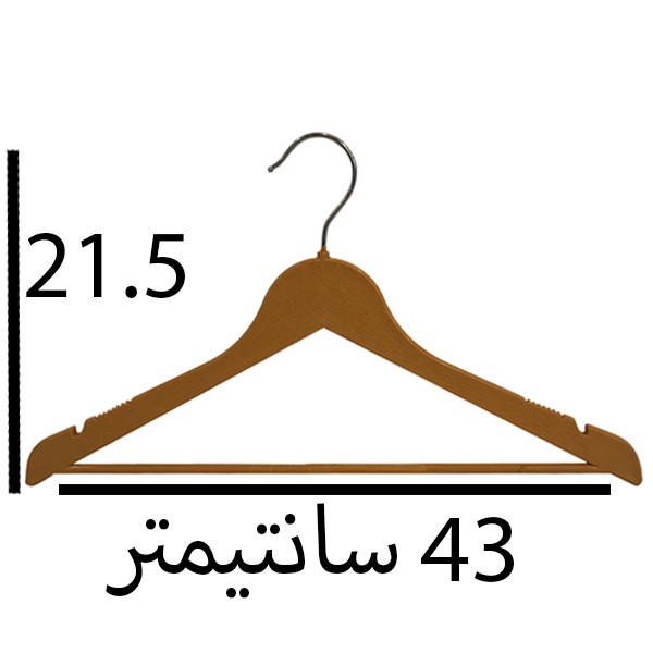 چوب لباسی مدل شیار دار بسته 24 عددی(ارسال پس کرایه و به عهده مشتری)