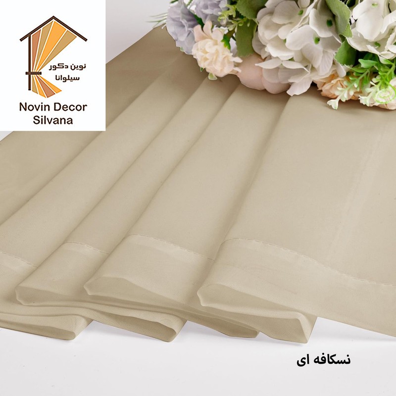پرده پانچ نوین دکور سیلوانا مدل حریر سایز 200 280 سانتیمتر