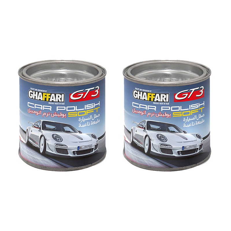 پولیش خودرو غفاری مدل GT3 وزن 170 گرم بسته 2 عددی