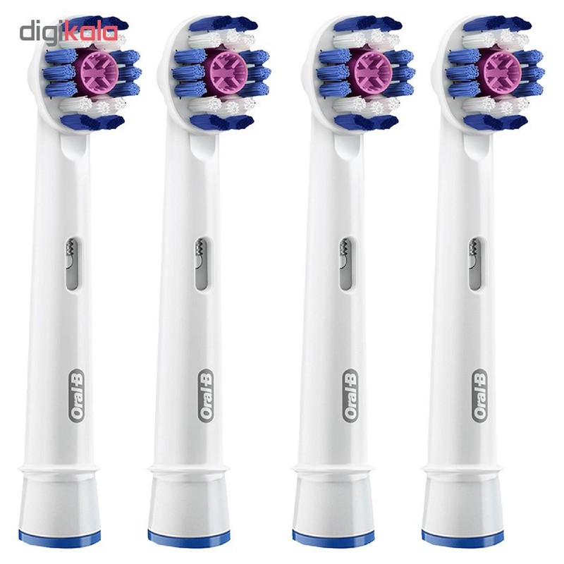 سری یدک مسواک برقی اورال-بی مدل 3D White بسته 4 عددیمدل 1