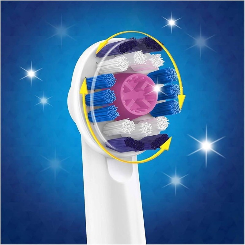 سری یدک مسواک برقی اورال-بی مدل 3D white کد clean maximiser بسته 4 عددی مدل 1