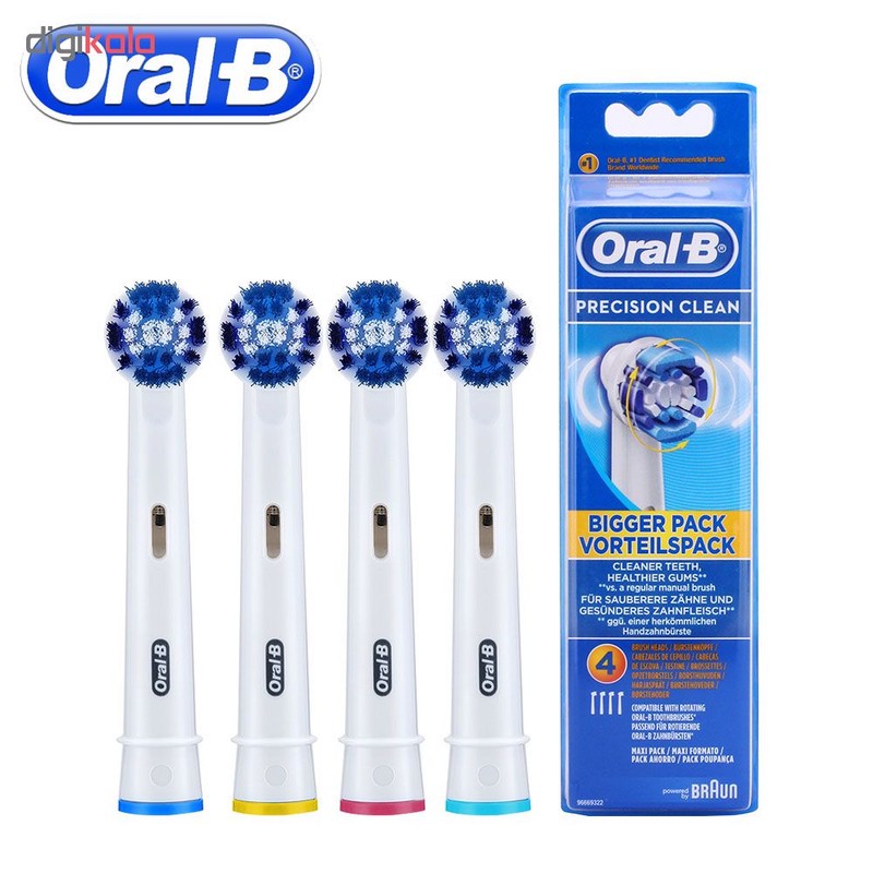 سری یدک مسواک برقی اورال-بی مدل PRECISION CLEAN بسته 4 عددیمدل 1